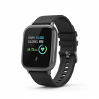 Modern smartwatch with black sport band